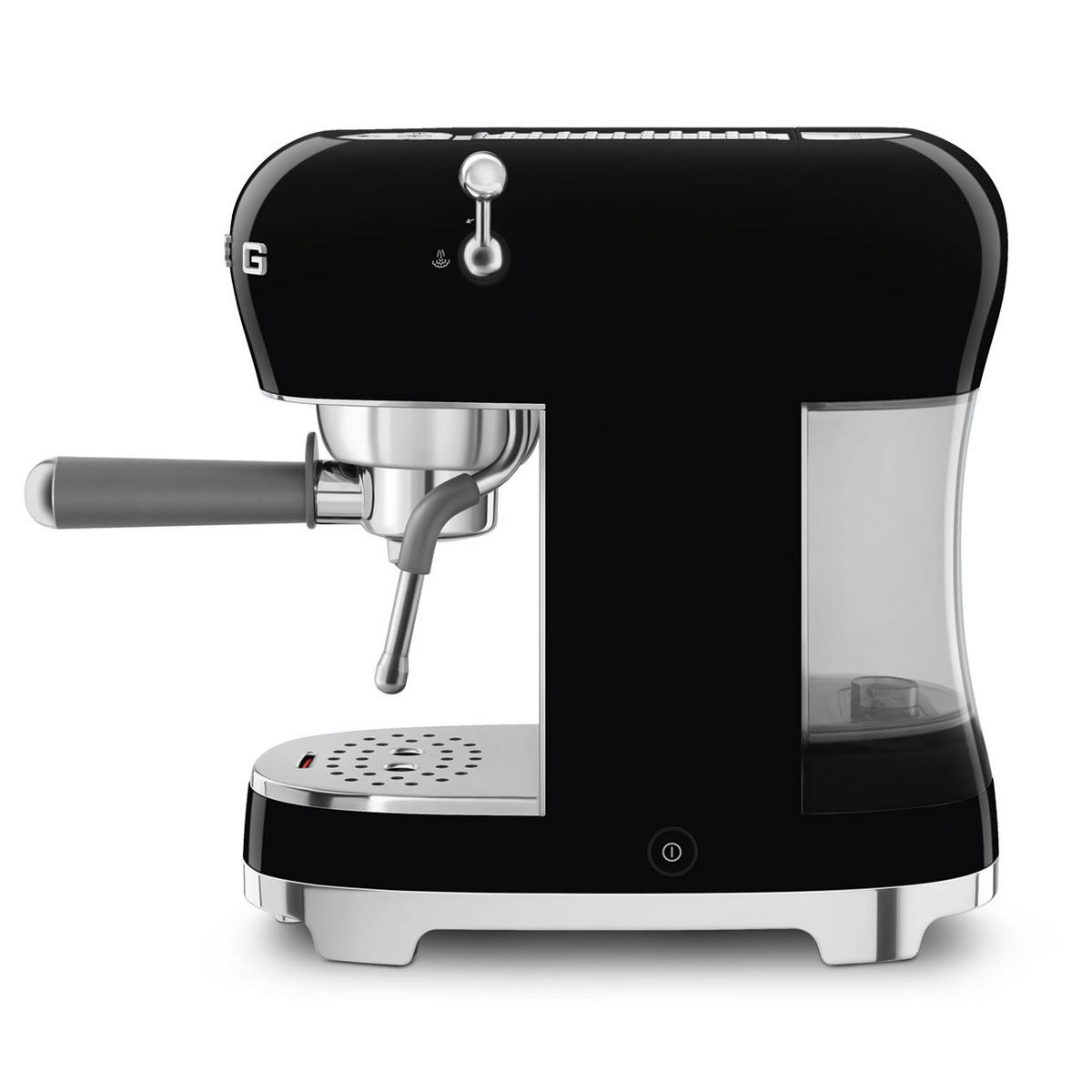 ESPRESSOMASCHINE 50´s Style  - Schwarz Hochglanz, Basics, Kunststoff/Metall (14,9/33/32,9cm) - SMEG