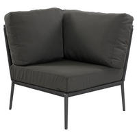 LOUNGEECKTEIL - Anthrazit/Grau, Basics, Textil/Metall (85/75/85cm) - Musterring