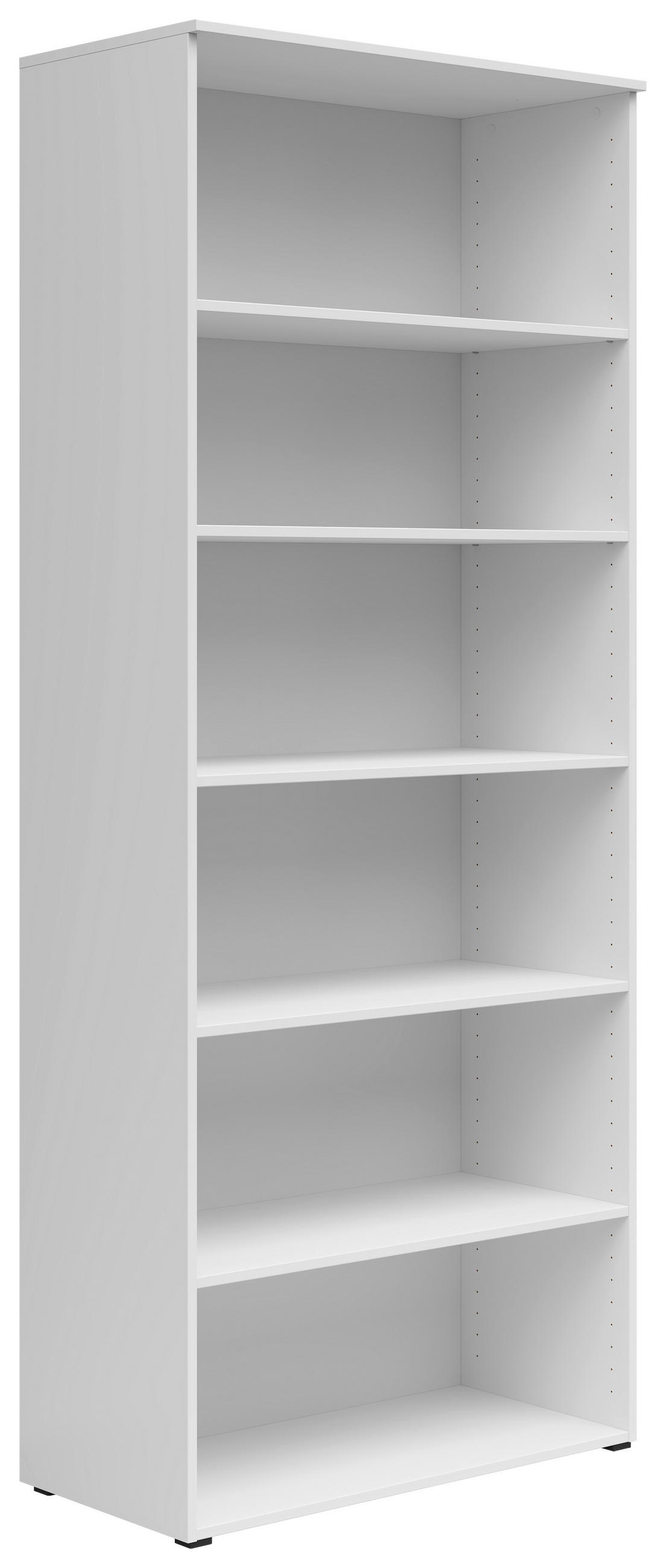 OTVORENA POLICA bela  - bela/antracit, Moderno, pločasti materijal/plastika (80/195/40cm) - Carryhome