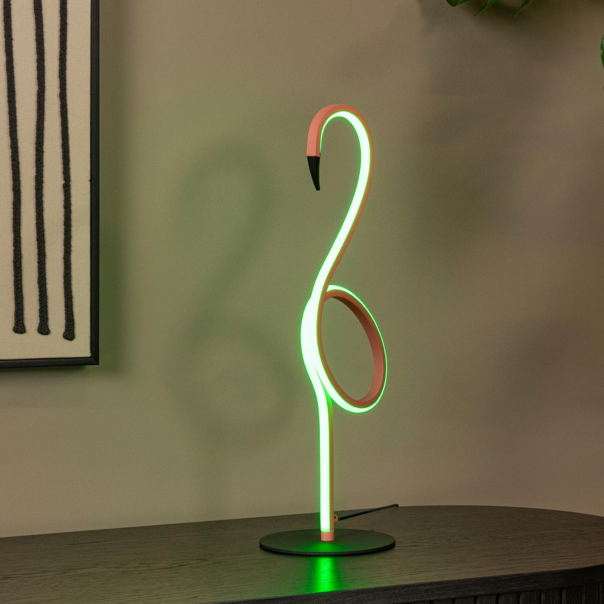 LED-TISCHLEUCHTE FLAMINGO 15/18.1/49.5 cm   - Schwarz, LIFESTYLE, Metall (15/18.1/49.5cm) - Lucide