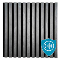 AKUSTIKPANEEL 60/60 cm  - Dunkelgrau/Anthrazit, Basics, Holz/Kunststoff (60/60cm)