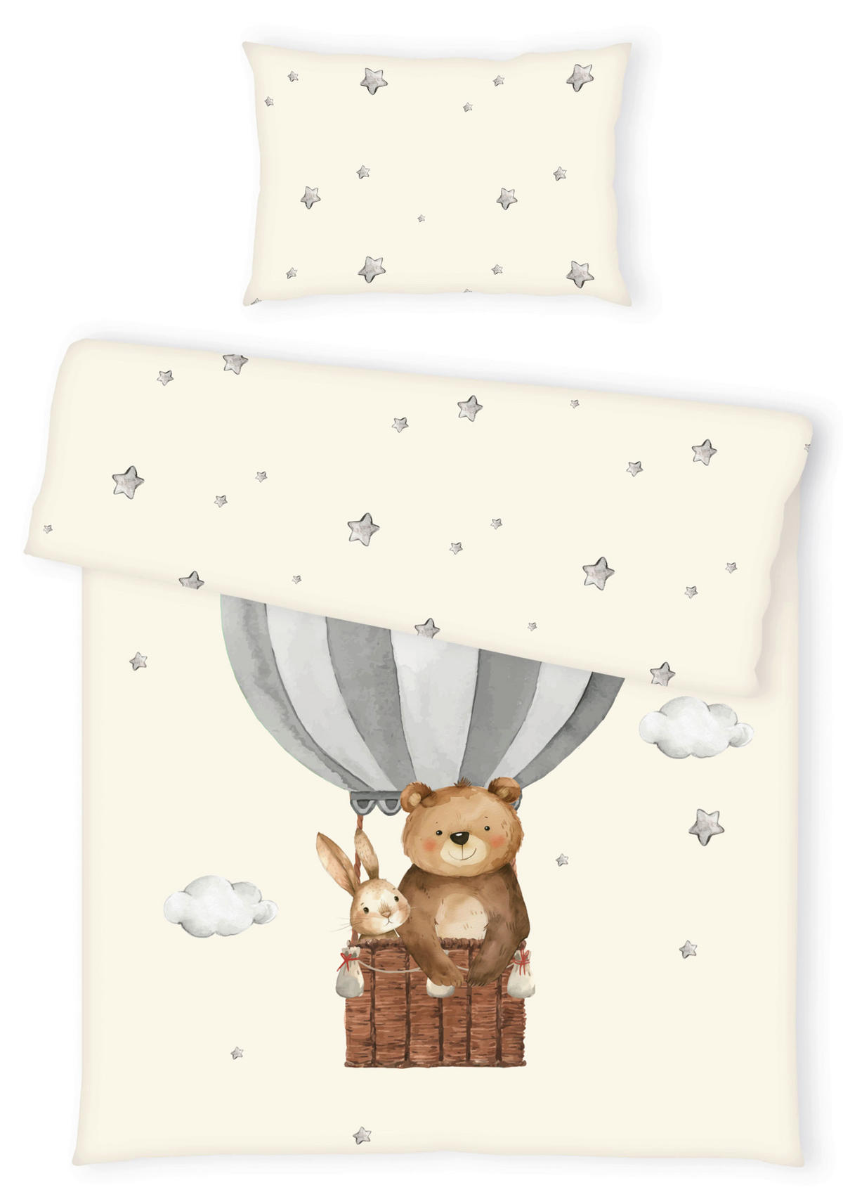 BABYBETTWÄSCHE 100/135 cm  - Beige, Basics, Textil (100/135cm) - Herding