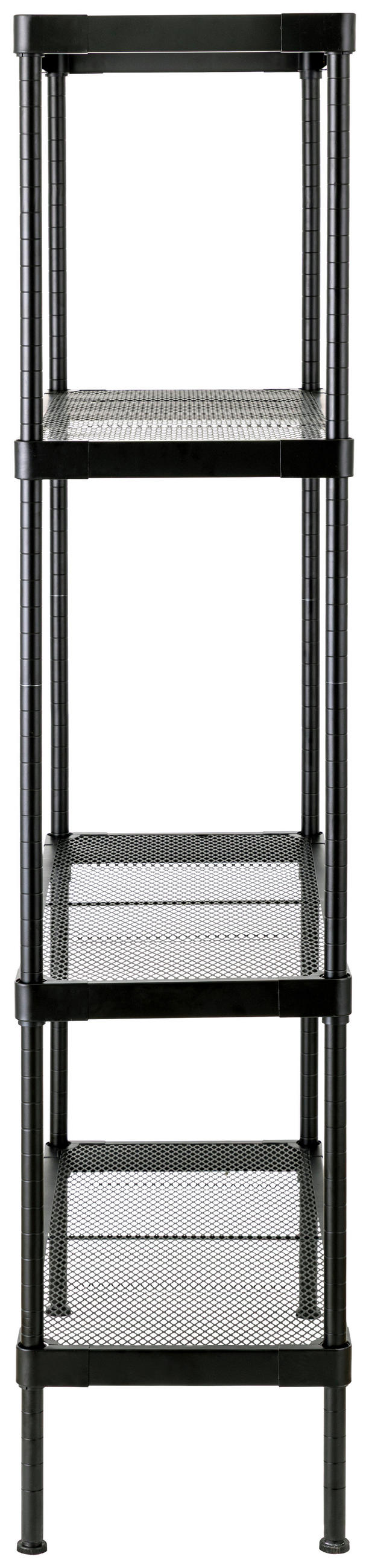 REGAL Schwarz  - Schwarz, Basics, Kunststoff/Metall (75/150/32cm) - Carryhome