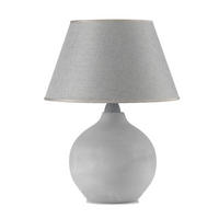 TISCHLEUCHTE 40/52 cm   - Grau, KONVENTIONELL, Keramik/Textil (40/52cm)
