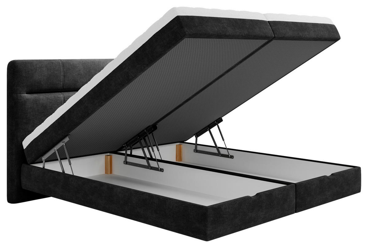 BOXBETT 160/200 cm  in Anthrazit  - Anthrazit, Modern, Holz/Holzwerkstoff (160/200cm) - MID.YOU
