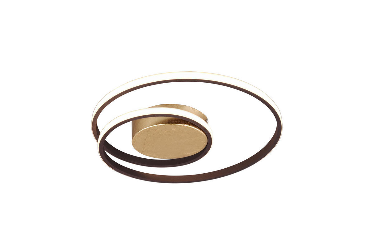 LED-DECKENLEUCHTE 22 W  39/7 cm    - Rostfarben/Goldfarben, Basics, Metall (39/7cm)