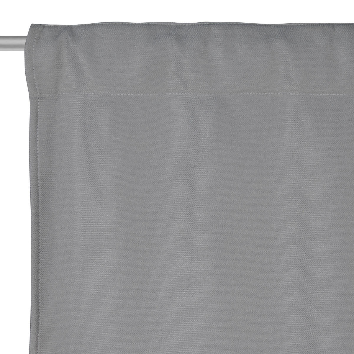 WÄRMESCHUTZVORHANG blickdicht  - Grau, KONVENTIONELL, Textil (135/245cm)