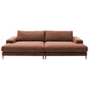 BIGSOFA  in Cord Rostfarben  - Rostfarben/Schwarz, Design, Textil/Metall (296/83/177cm) - Dieter Knoll