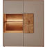 HIGHBOARD in vollmassiv Kerneiche Fango - Fango, Design, Glas/Holz (117/138/39cm) - VALNATURA
