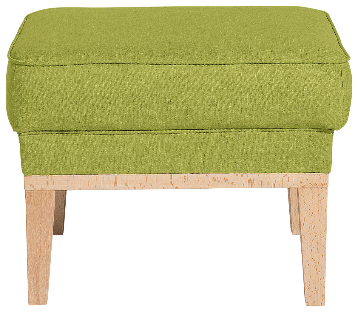 HOCKER in Textil Hellgrün  - Naturfarben/Hellgrün, Konventionell, Holz/Textil (50/41/41cm) - Max Winzer