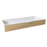 BETTKASTEN Weiß, Eichefarben  - Eichefarben/Weiß, KONVENTIONELL, Holzwerkstoff/Kunststoff (136/18/59cm) - Xora