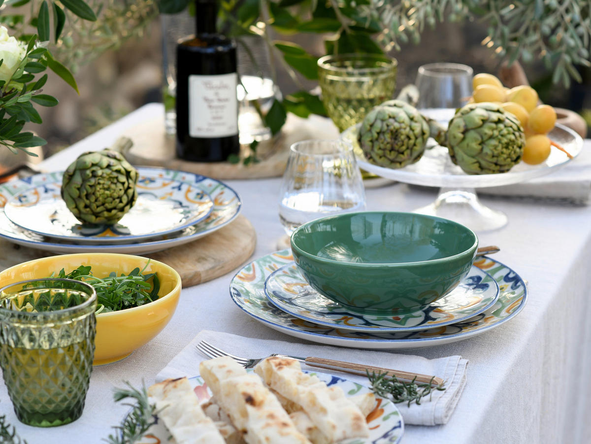 TAFELSERVICE Giardini 12-teilig  - Multicolor, Basics, Keramik - Creatable
