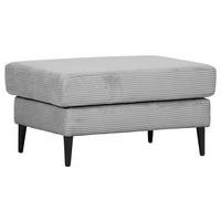 HOCKER in Textil Hellgrau  - Hellgrau/Schwarz, Konventionell, Holz/Textil (89/45/63cm) - Carryhome