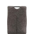 STUHL-SET 4 Stück  in Mikrofaser  - Schwarz/Grau, Design, Textil/Metall (43/97/57cm) - Xora
