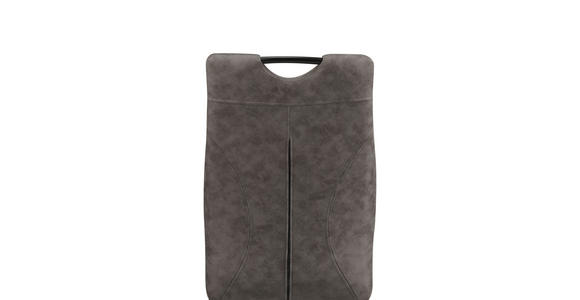 STUHL-SET 4 Stück  in Mikrofaser  - Schwarz/Grau, Design, Textil/Metall (43/97/57cm) - Xora