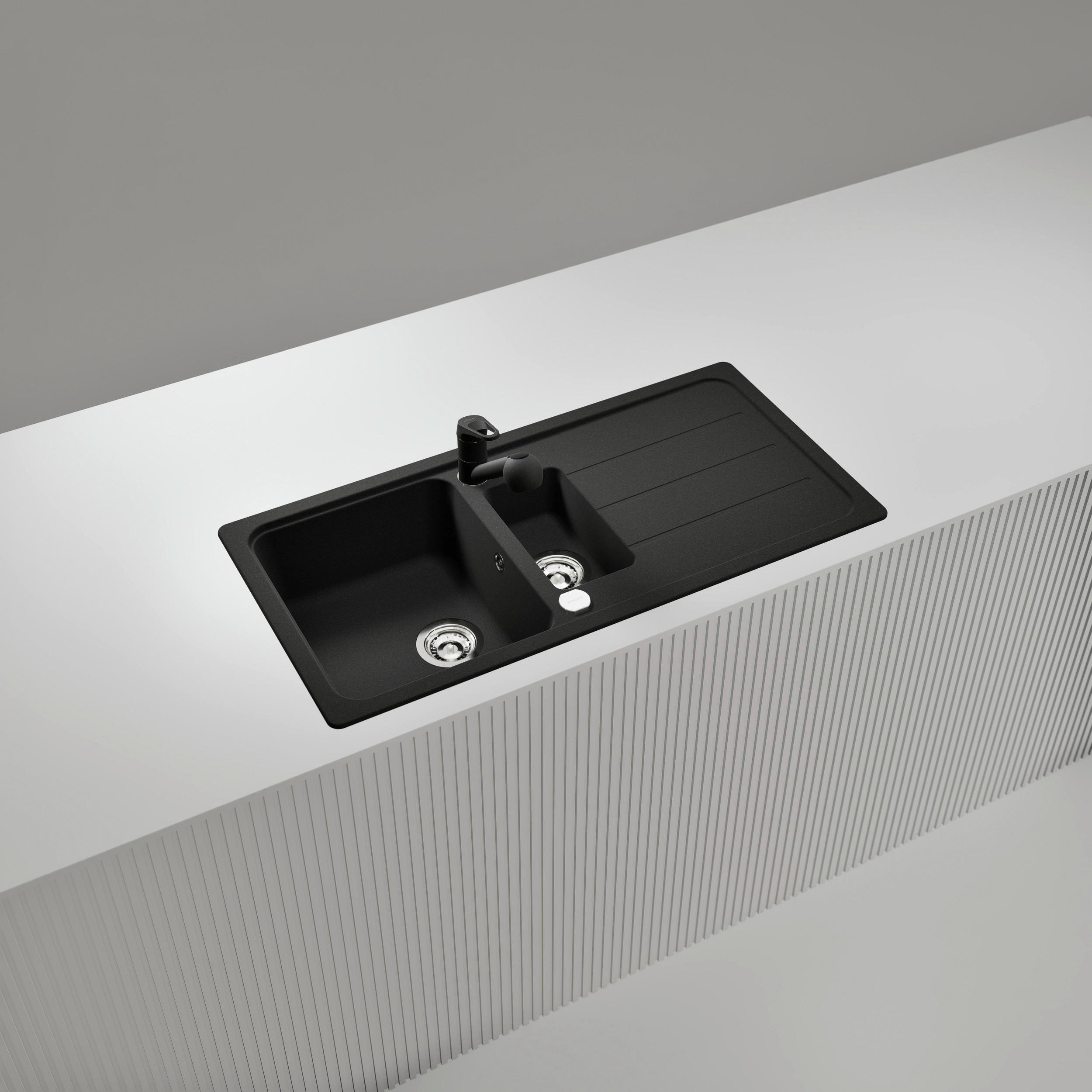 Thumbnail - Schock Spüle Fromhaus, Graphit, Stein, 100x29.7x50 cm, Küchen, Küchenausstattung, Küchenspülen