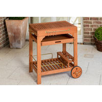 GARTEN-SERVIERWAGEN Holz  - Naturfarben, KONVENTIONELL, Holz/Metall (75/75/84cm) - Gardenson