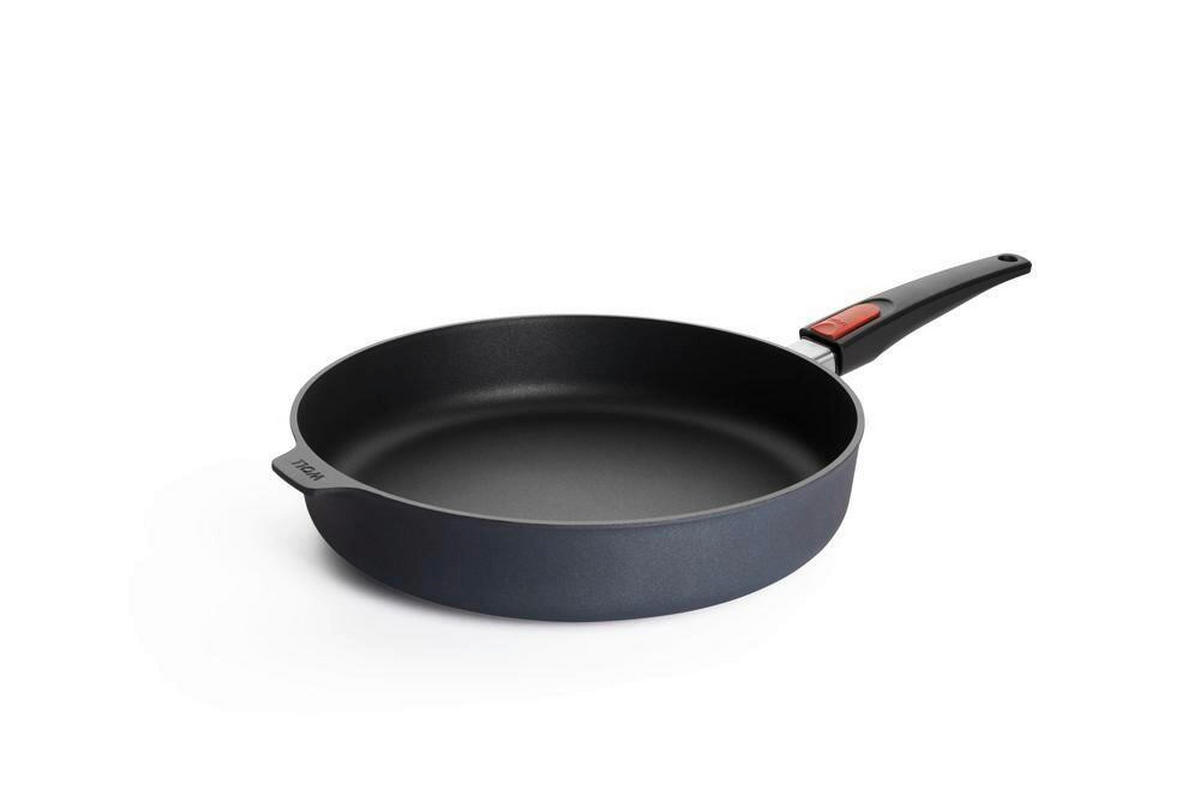PÁNEV NA SMAŽENÍ  nepřilnavý povrch PTFE  32 cm  - antracitová, Basics, kov (32cm) - WOLL