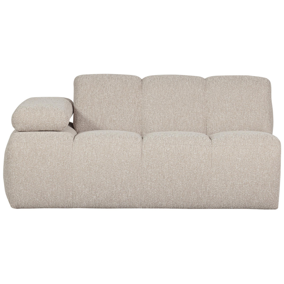 SOFAELEMENT Mojo in Bouclé Beige  - Beige, MODERN, Kunststoff/Textil (164/74/97cm) - Livetastic