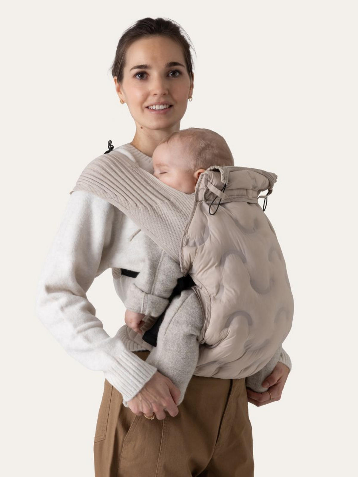 BABYTRAGENBEZUG FLYBABY  - Creme, Basics, Textil - FLYBABY