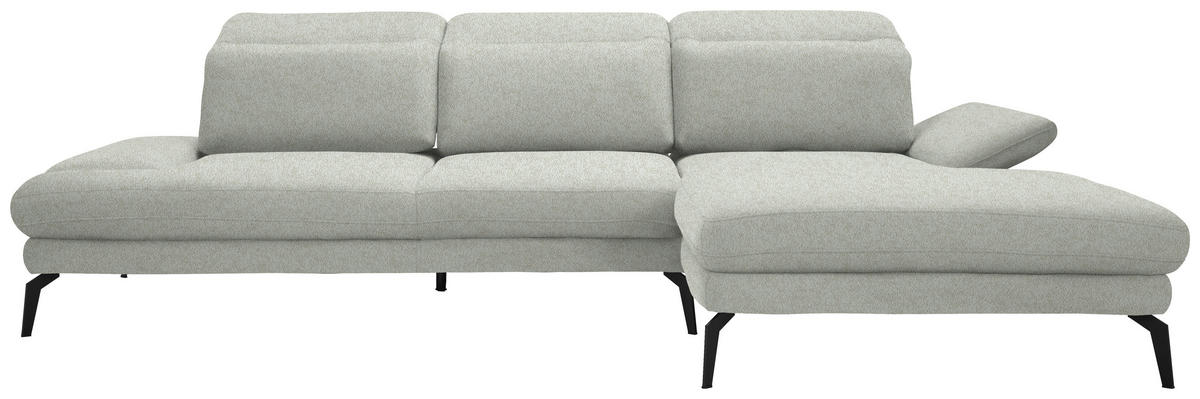 HÖRNSOFFA i vävt tyg cremefärgad  - svart/cremefärgad, Design, metall/textil (289/180cm) - MID.YOU
