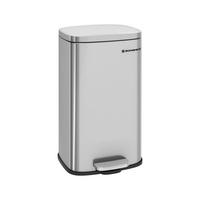 ABFALLSAMMLER 30 L  - Edelstahlfarben/Schwarz, Basics, Kunststoff/Metall (34,8/63,3/29,7cm)