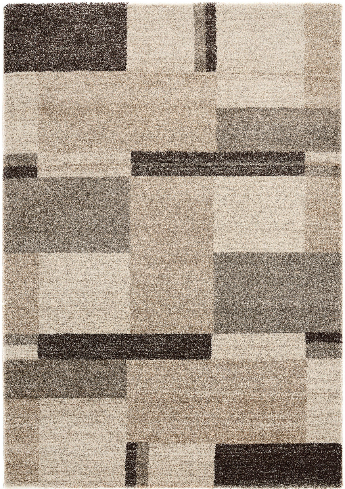 WEBTEPPICH 240/340 cm Palazzo Bloc Braun, Beige  - Beige/Braun, KONVENTIONELL, Textil (240/340cm) - Novel