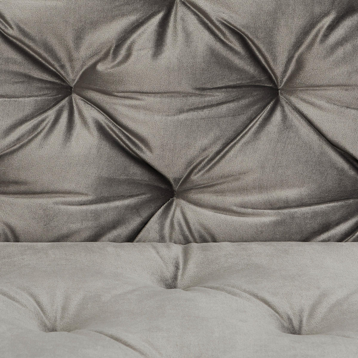 LAVICA, topoľ, sivá, čierna - čierna/sivá, Modern, kov/drevo (160/84/69cm) - Livetastic