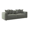 BIGSOFA in Mikrofaser Grün  - Schwarz/Grün, Modern, Textil (280/72/109cm) - MID.YOU