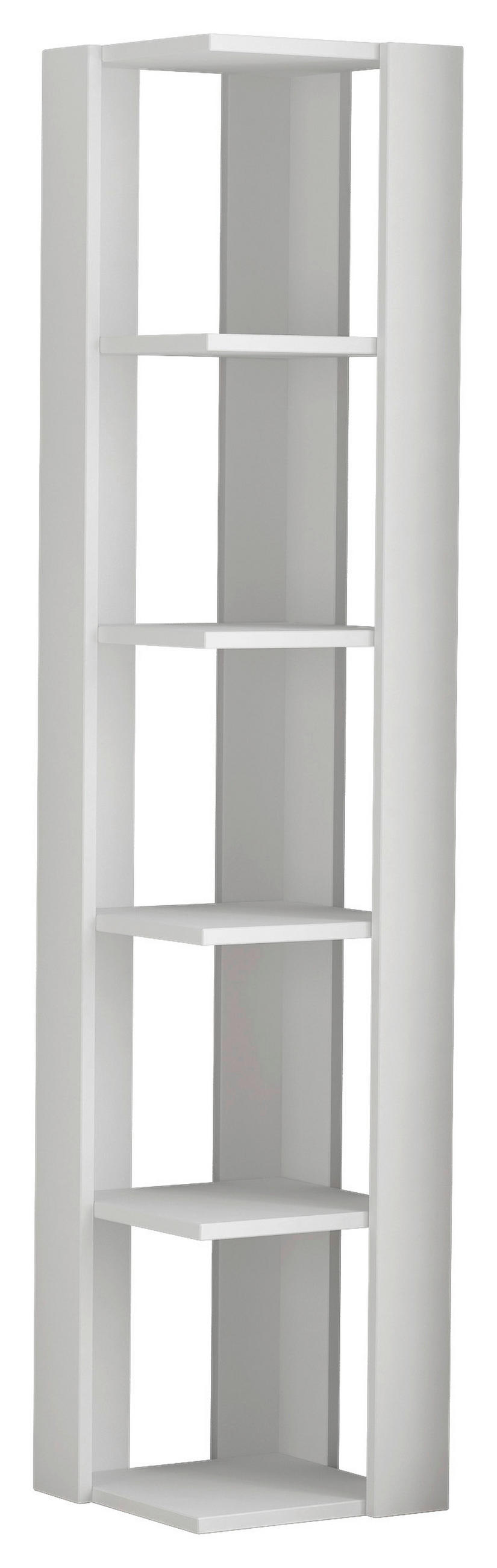 HÖRNHYLLA i 34/161/34 cm vit  - vit, Design, trämaterial (34/161/34cm) - Livetastic