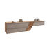 HÄNGESIDEBOARD 295/58,2/47,1 cm - Edelstahlfarben/Schlammfarben, Natur, Glas/Holz (295/58,2/47,1cm) - Valnatura HÄNGESIDEBOARD 295/58,2/47,1 cm - Edelstahlfarben/Schlammfarben, Natur, Glas/Holz (295/58,2/47,1cm) - Valnatura