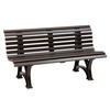 GARTENBANK 150/80/64 cm   - Braun, Basics, Kunststoff (150/80/64cm) - Modante