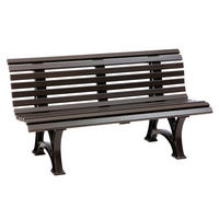 GARTENBANK 150/80/64 cm   - Braun, Basics, Kunststoff (150/80/64cm) - Modante