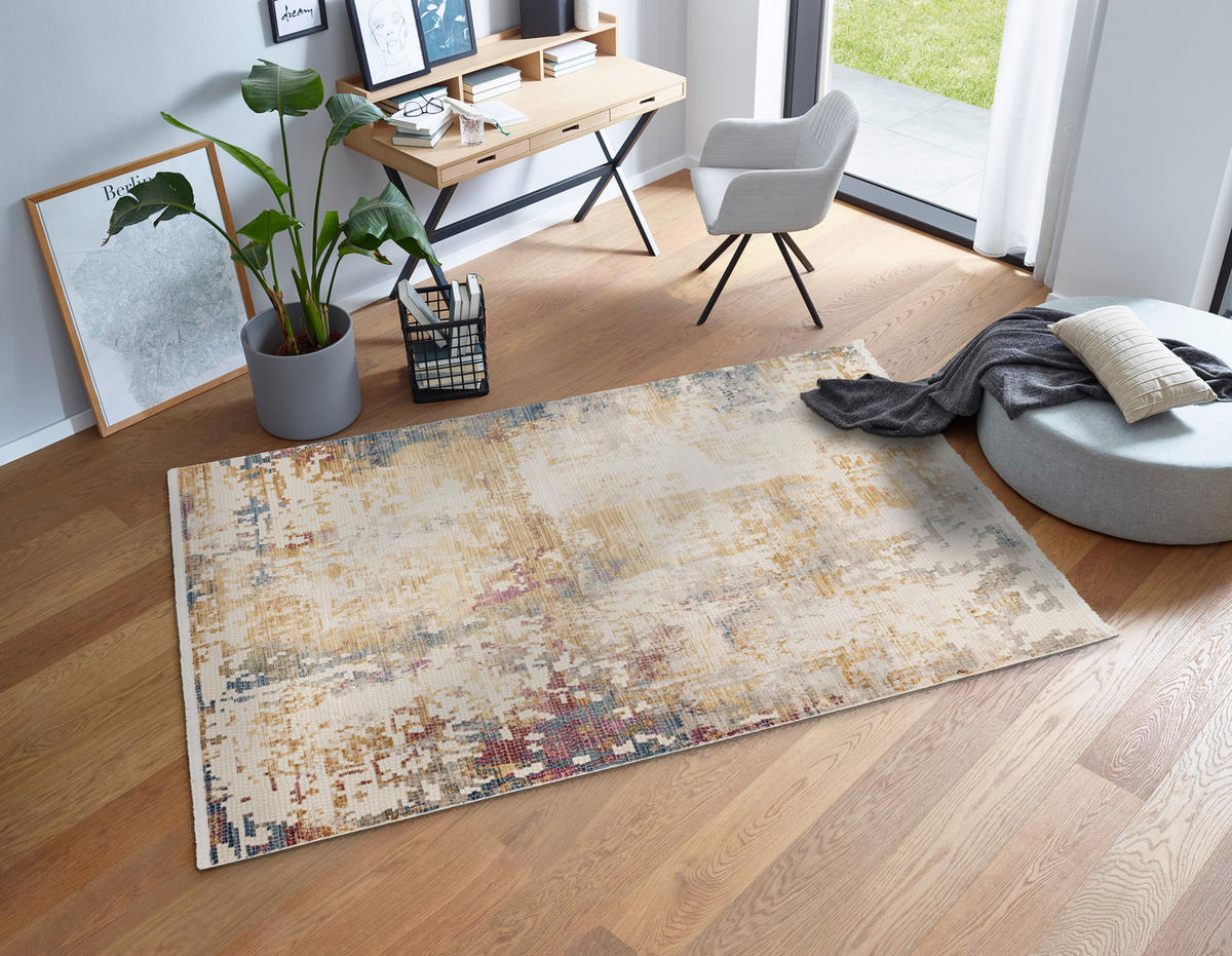WEBTEPPICH 80/150 cm Sorpresa  - Blau/Beige, Design, Textil (80/150cm) - Novel