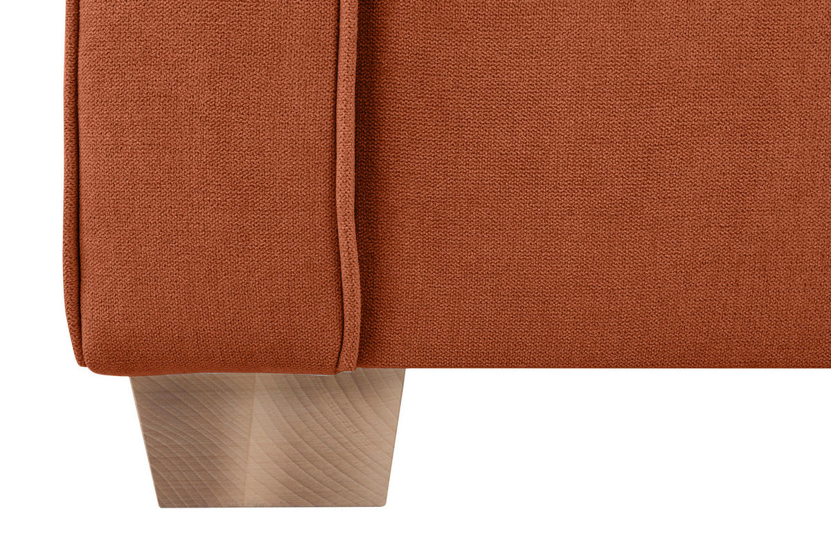 SESSEL in Terracotta  - Buchefarben/Terracotta, Design, Holz/Textil (93/89/82cm) - MID.YOU