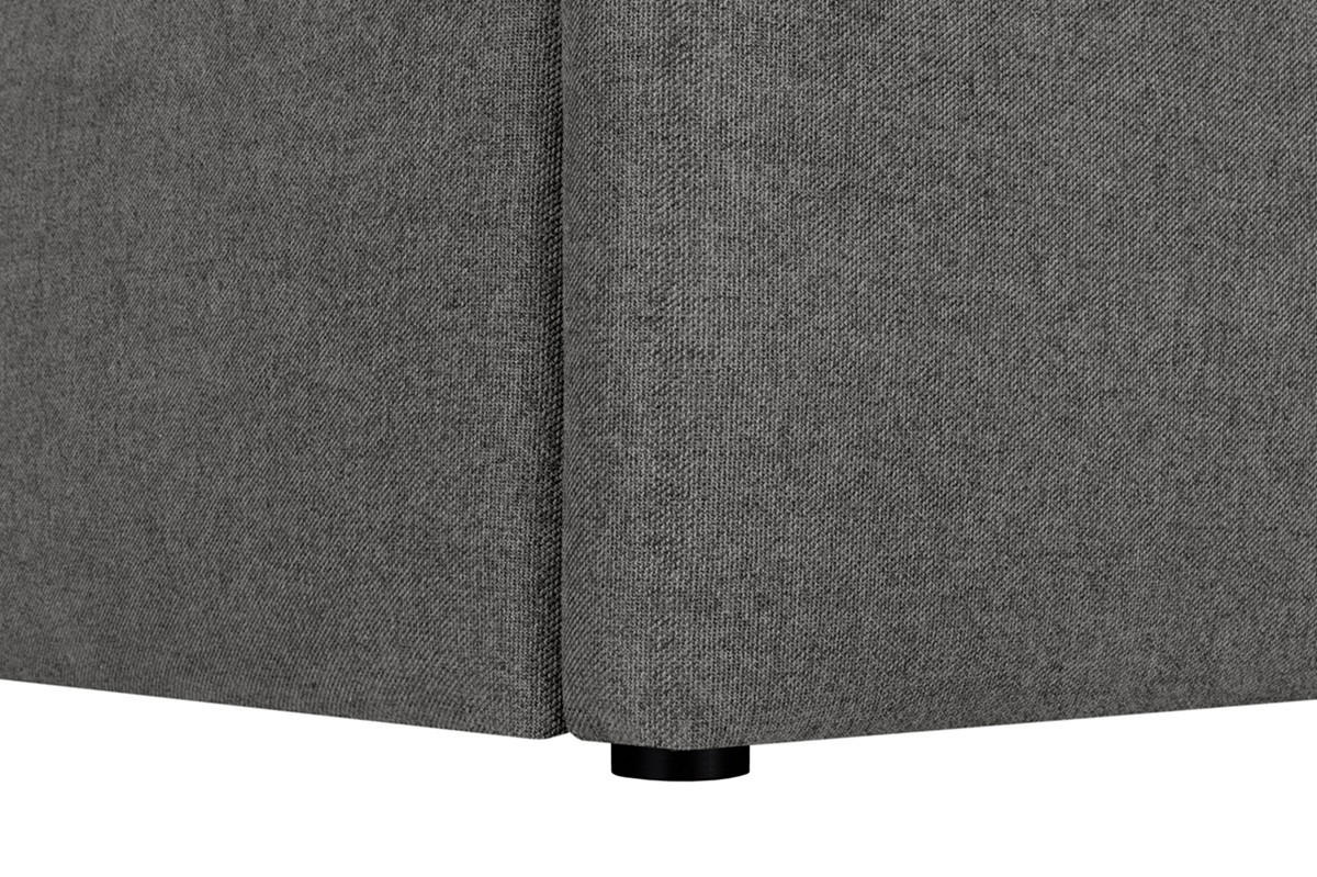 Pat Tip Boxspring Fără Arcuri, gri - negru/gri, Basics, textil (160cm) - Livetastic