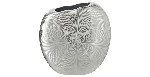 VASE 22 cm  - Silberfarben, Design, Metall (23/9/22cm) - Ambia Home
