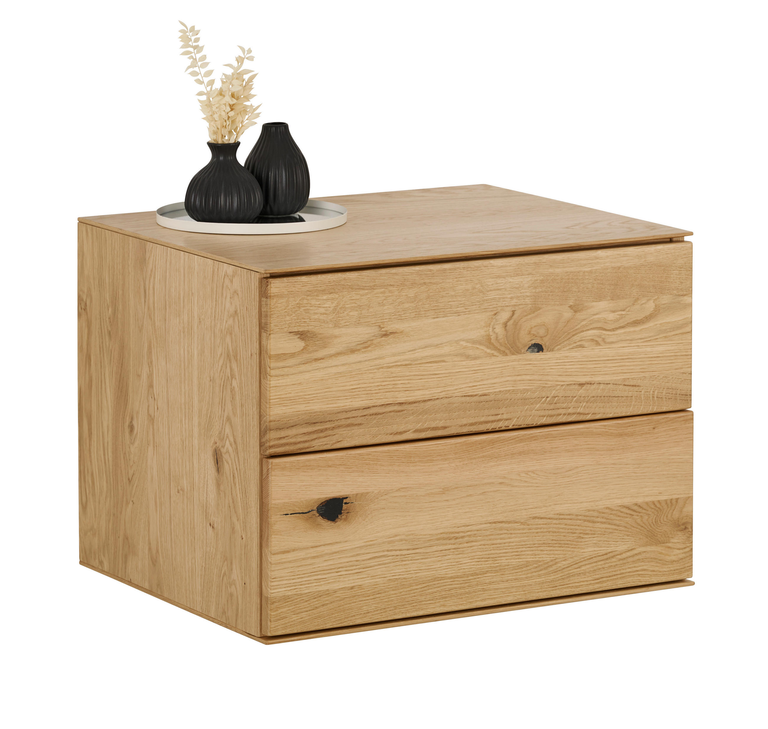 KOMMODE , 60/44/50 cm, 2 Schublade(n)  - Eichefarben, Design, Holz/Holzwerkstoff (60/44/50cm) - Dieter Knoll