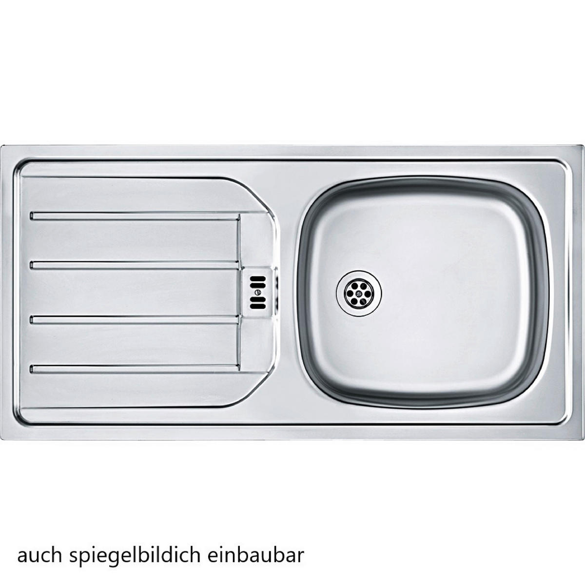 SPÜLENUNTERSCHRANK 120/86/60 cm  in Grau, Eiche Wotan  - Eiche Wotan/Grau, Design, Holzwerkstoff/Metall (120/86/60cm) - Held
