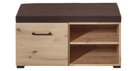 GARDEROBE 6-teilig in 282/201/40 cm - Eiche Artisan/Grau, Design, Glas/Holzwerkstoff (282/201/40cm) - Voleo