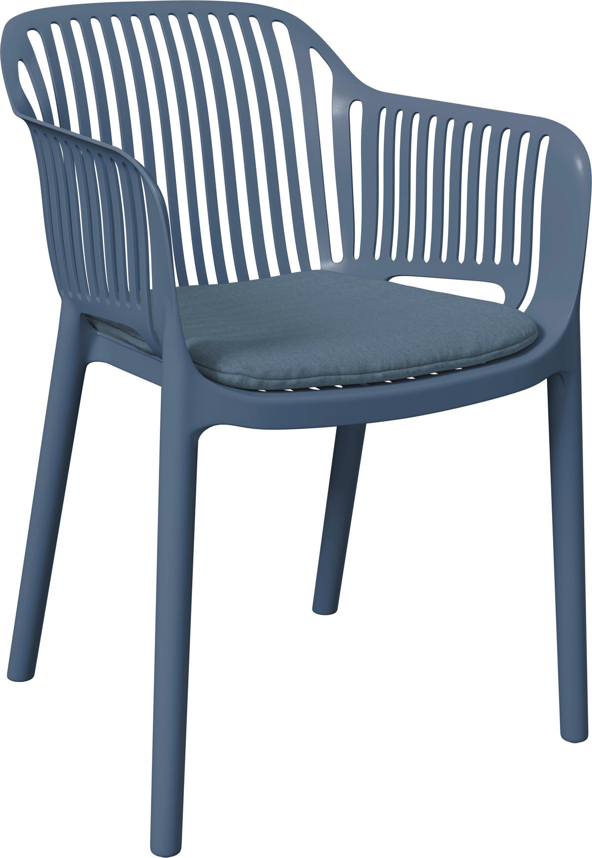 STAPELSESSEL Blau  - Blau, Basics, Kunststoff/Textil (55/80/60cm) - Ambia Garden