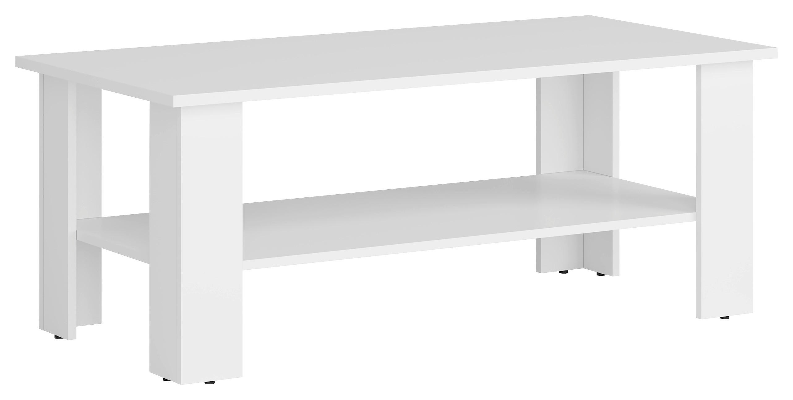 Carryhome KONFERENČNÝ STOLÍK, biela, kompozitné drevo, 56/45,5/115 cm