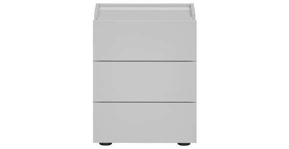 NACHTSCHRANK 48,3/59,5/44,3 cm - Schwarz/Weiß, Design, Holzwerkstoff/Kunststoff (48,3/59,5/44,3cm) - Novel