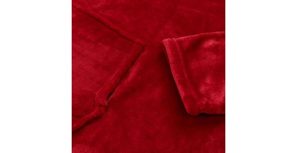 ÄRMELDECKE 75/75 cm - Kirschrot, Trend, Textil (75/75cm) - Esposa