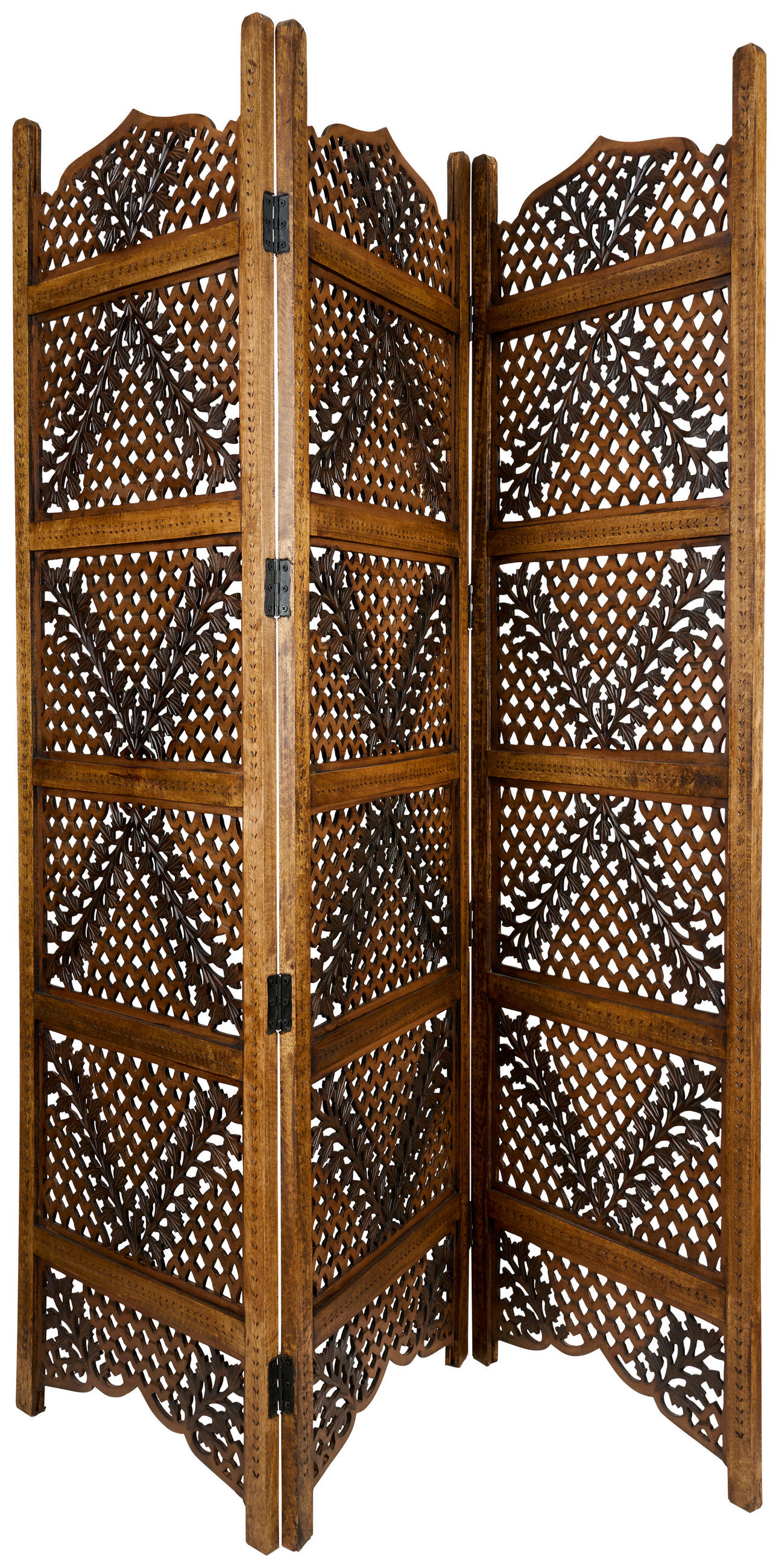 PARAVAN  in lemn  maro  - maro, Basics, lemn (150/180cm) - Ambia Home