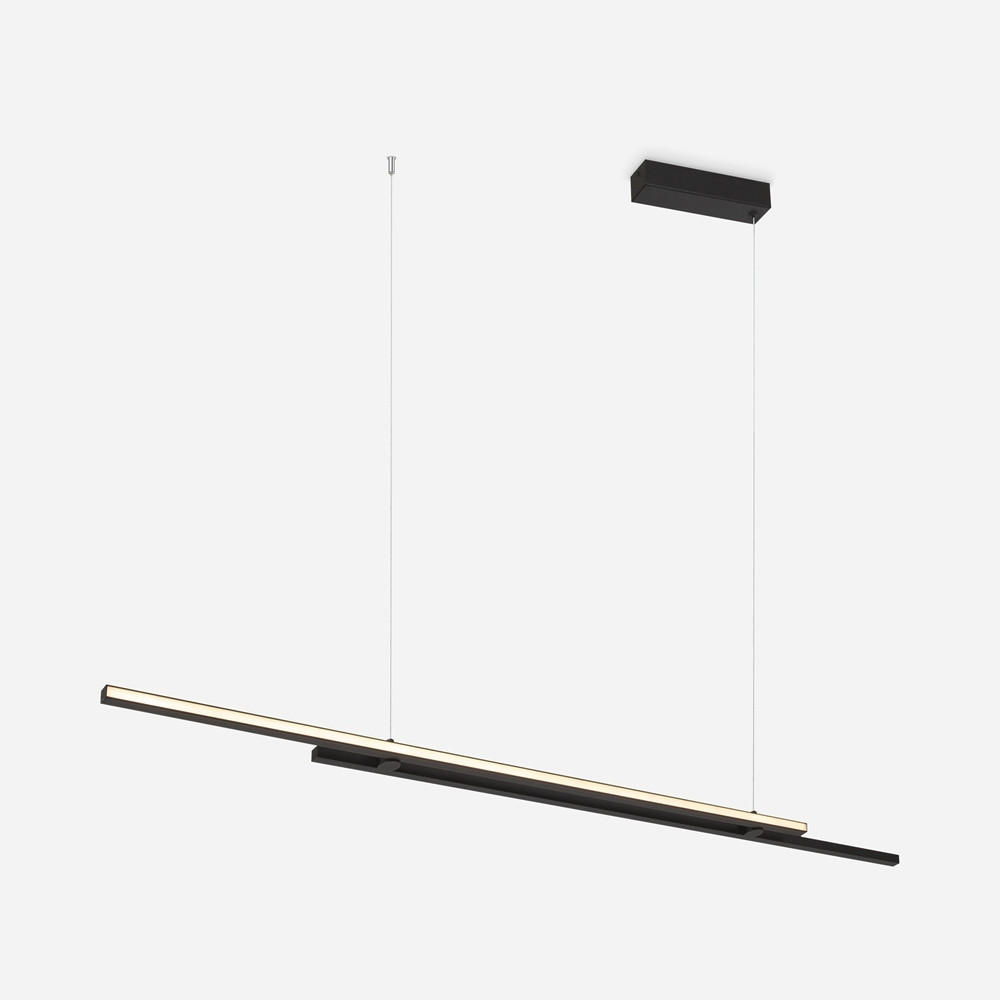 PENDELLEUCHTE 150/1,5/15,5 cm    - Schwarz, Modern, Metall (150/1,5/15,5cm) - MAYTONI