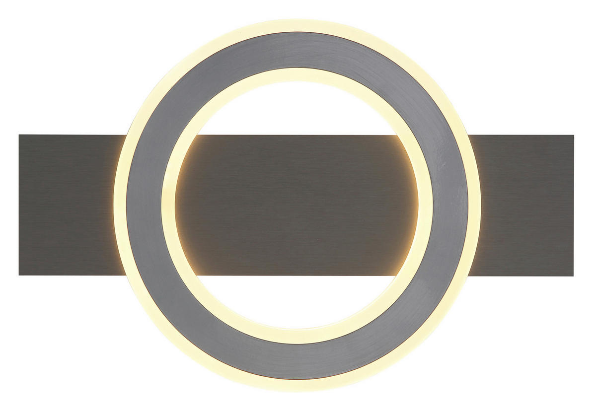 LED-DECKENLEUCHTE    44/29/5,5 cm  - Anthrazit/Opal, Design, Kunststoff/Metall (44/29/5,5cm) - Globo
