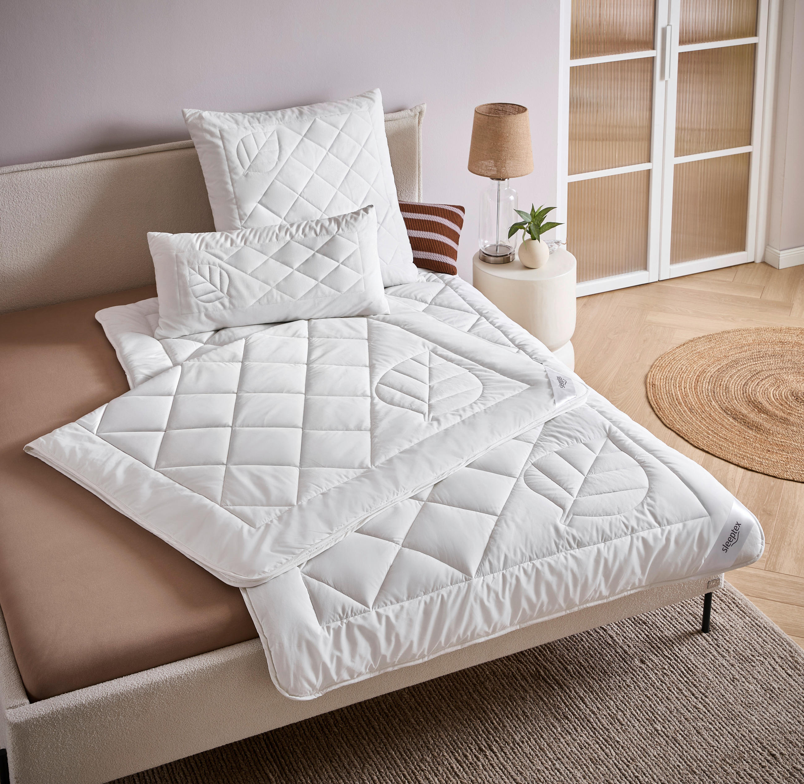 LETNÍ PŘIKRÝVKA, 200/200 cm, polyester, lyocell - bílá, Konvenční, textil (200/200cm) - Sleeptex