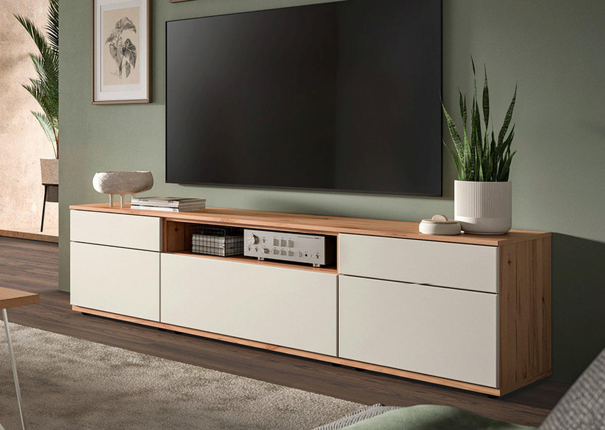 LOWBOARD  210/54/45 cm 1 Schublade(n) individuell planbar, Beimöbel erhältlich, stehend, in verschiedenen Holzdekoren erhältlich  - Beige/Buchefarben, KONVENTIONELL, Holzwerkstoff/Kunststoff (210/54/45cm) - Venda