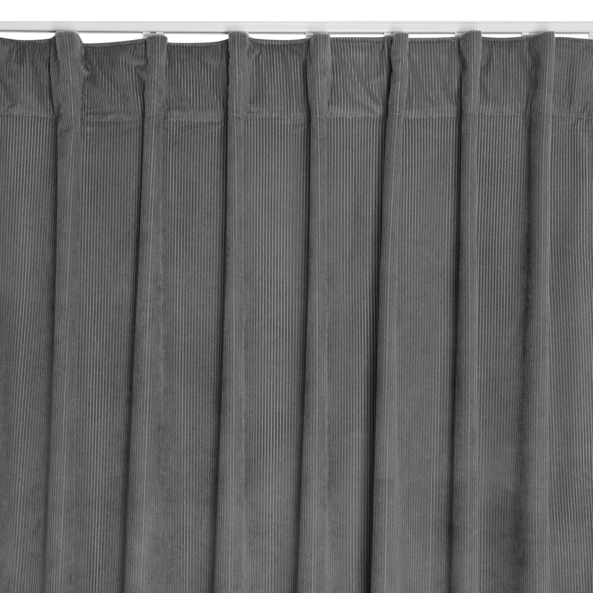 FERTIGVORHANG blickdicht  - Grau, Basics, Textil (140/240cm)